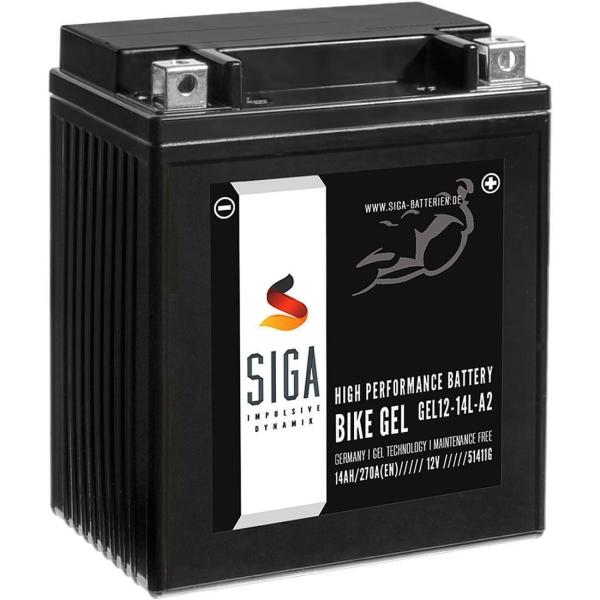 Batteria per moto SIGA Bike Gel YB14L-A2 14Ah 12V
